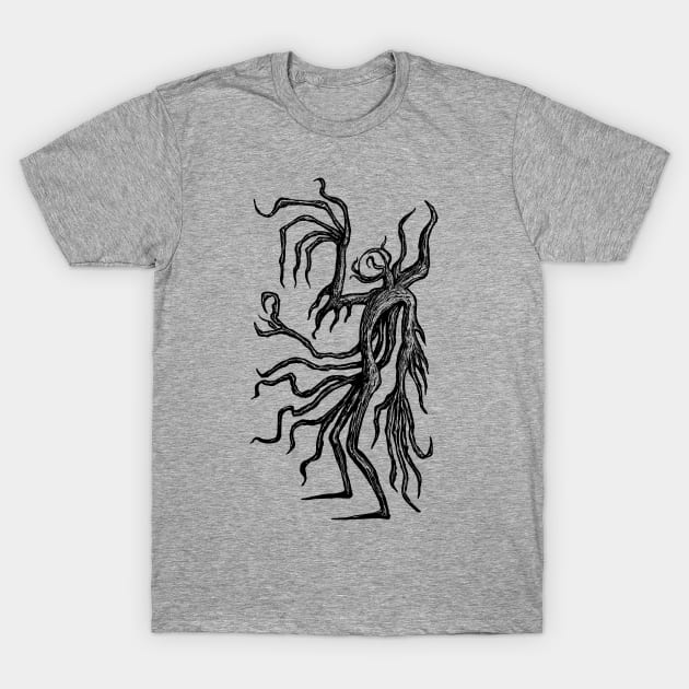 Tatterdemalion Lich (black line) T-Shirt by JHillos